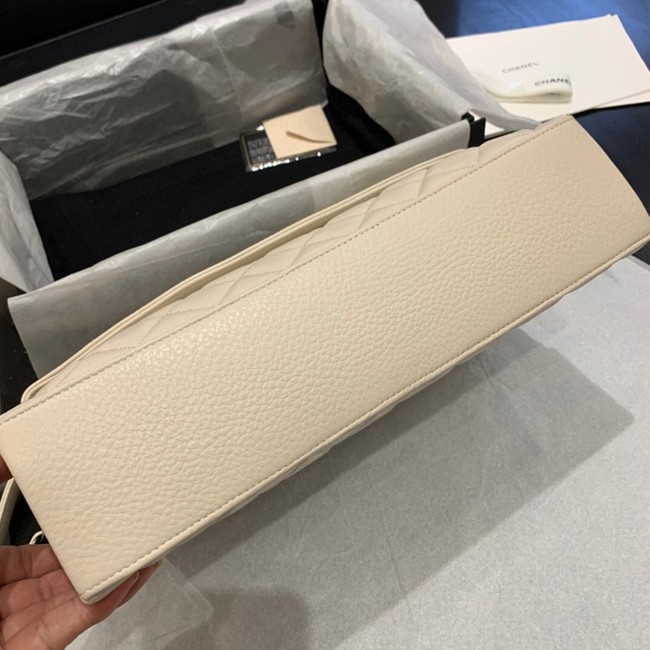 Chanel Lambskin flap bag 8095 white