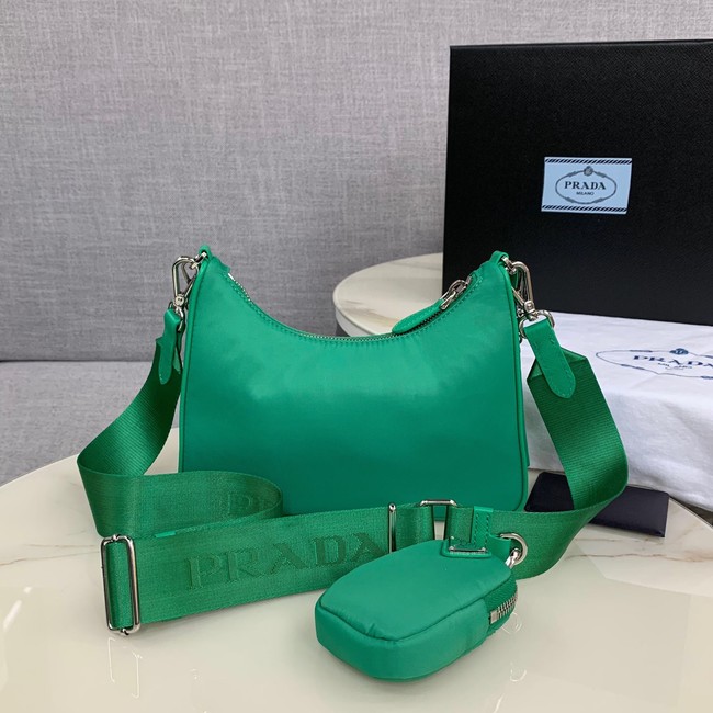 Prada Re-Edition 2005 nylon shoulder bag 1BH204 green