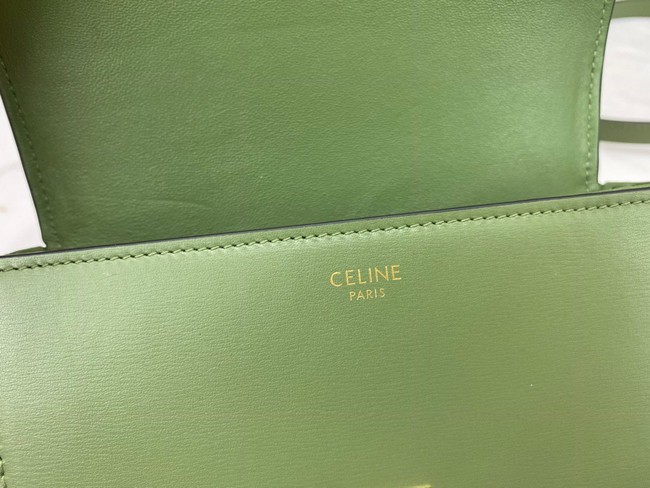 Celine MINI CLASSIC BAG IN BOX CALFSKIN CL01503 green