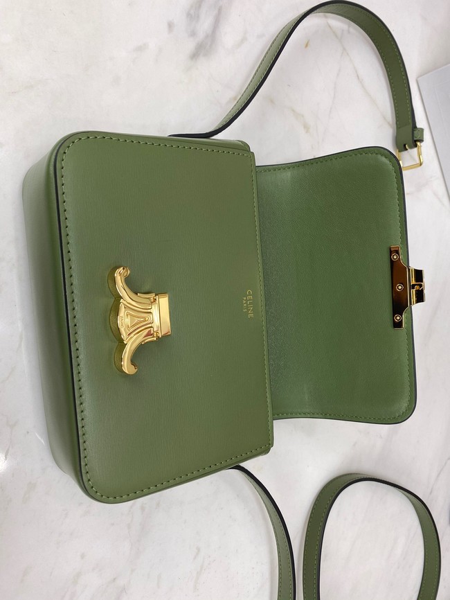 Celine MINI CLASSIC BAG IN BOX CALFSKIN CL01503 green