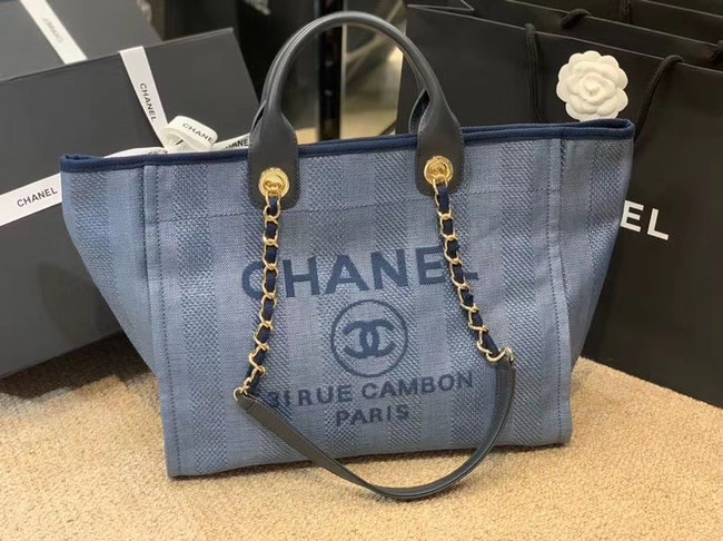 Chanel Shopping bag A66941 blue