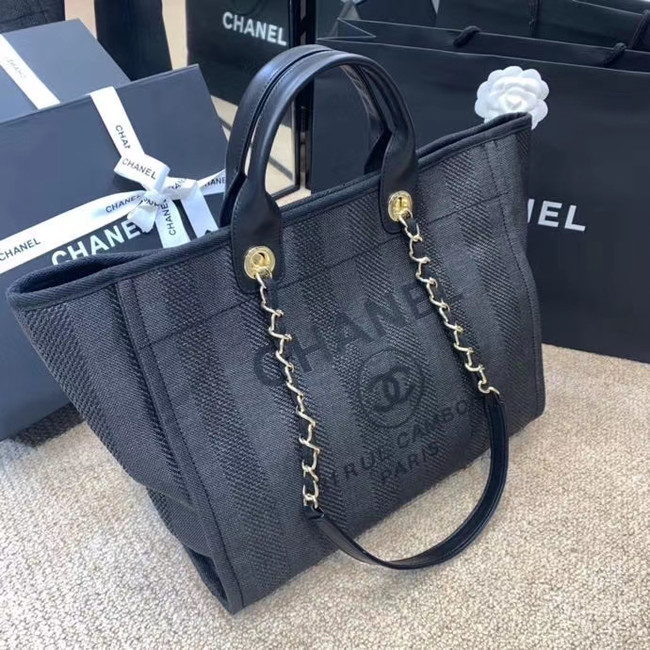 Chanel Shopping bag A66941 dark blue