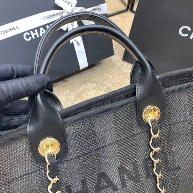 Chanel Shopping bag A66941 dark blue