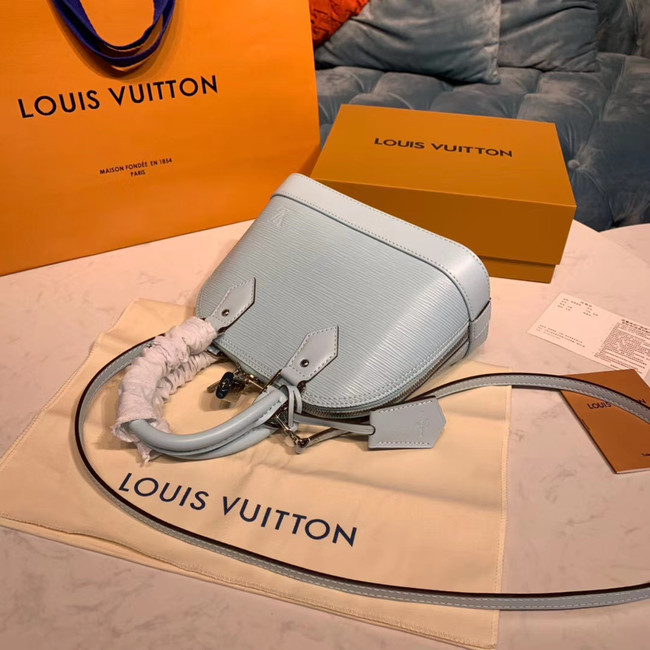 LOUIS VUITTON M40302 EPI LEATHER ALMA SMALL LIGHT BLUE