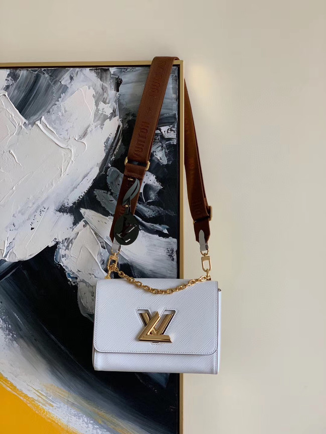 Louis vuitton original epi leather TWIST M50280 white