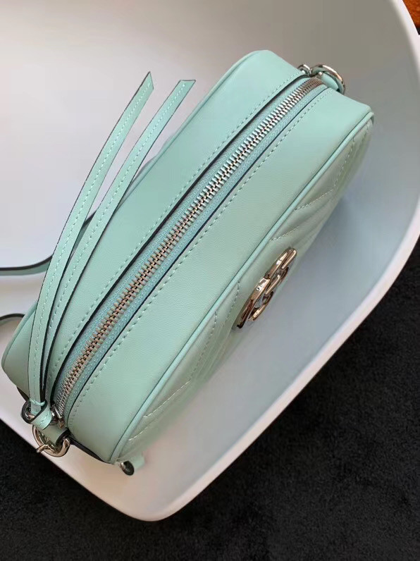 Gucci GG Marmont Matelasse Shoulder Bag 447632 Pastel green