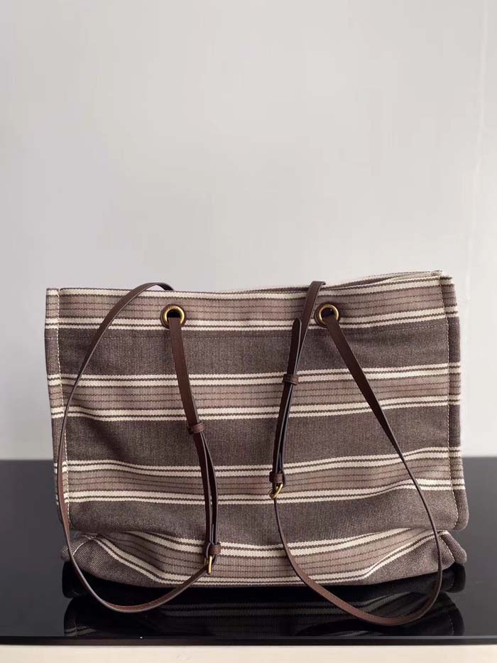 CELINE Canvas Shopping Bag 2063 Gray