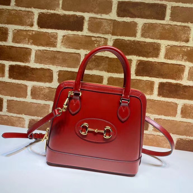 Gucci 1955 Horsebit small top handle bag 621220 red