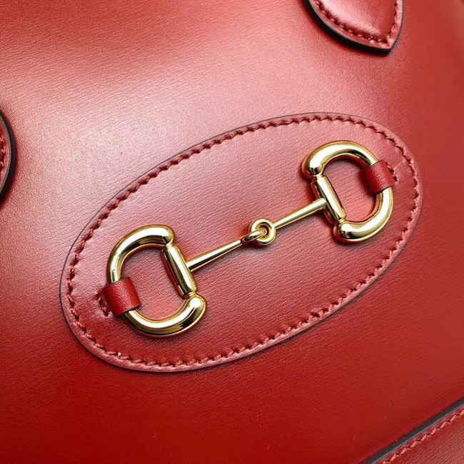 Gucci 1955 Horsebit small top handle bag 621220 red