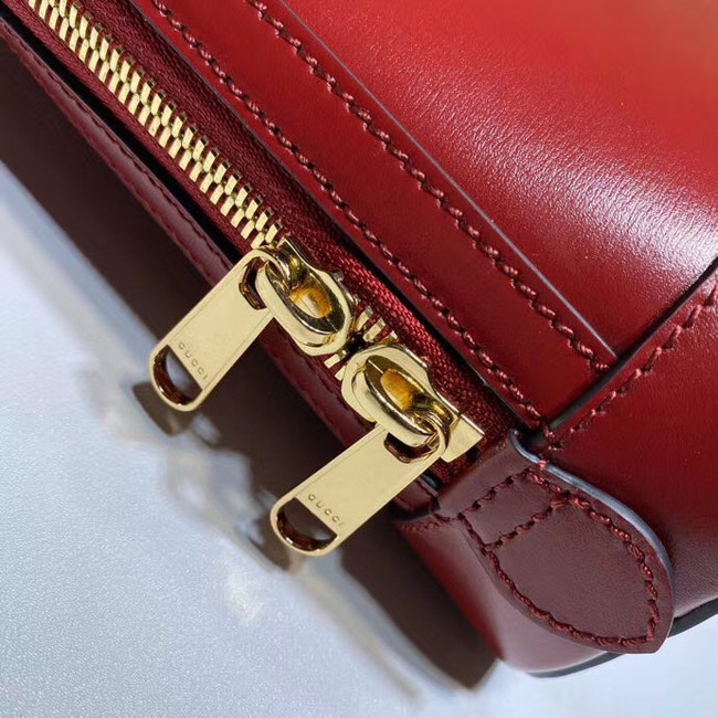 Gucci 1955 Horsebit small top handle bag 621220 red