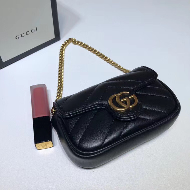 Gucci GG Marmont super Clutch bag 575161 black