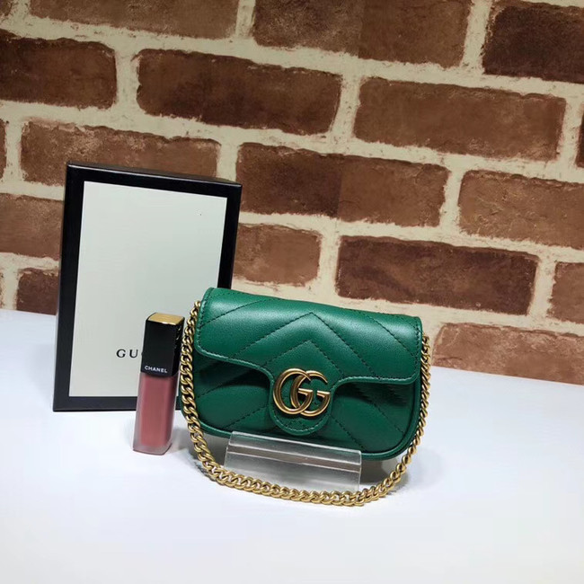 Gucci GG Marmont super Clutch bag 575161 green