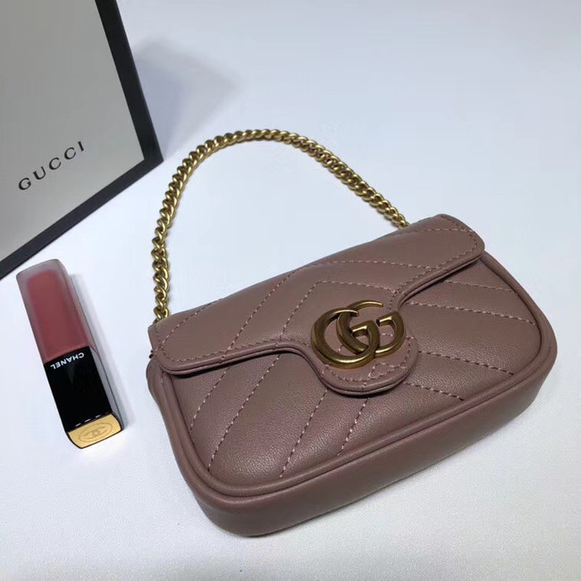 Gucci GG Marmont super Clutch bag 575161 pink