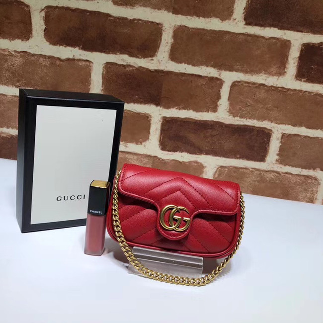 Gucci GG Marmont super Clutch bag 575161 red