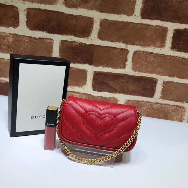 Gucci GG Marmont super Clutch bag 575161 red