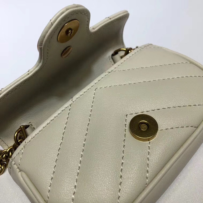 Gucci GG Marmont super Clutch bag 575161 white