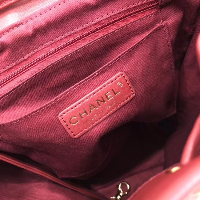 Chanel Backpack Sheepskin Original Leather 83431 Burgundy