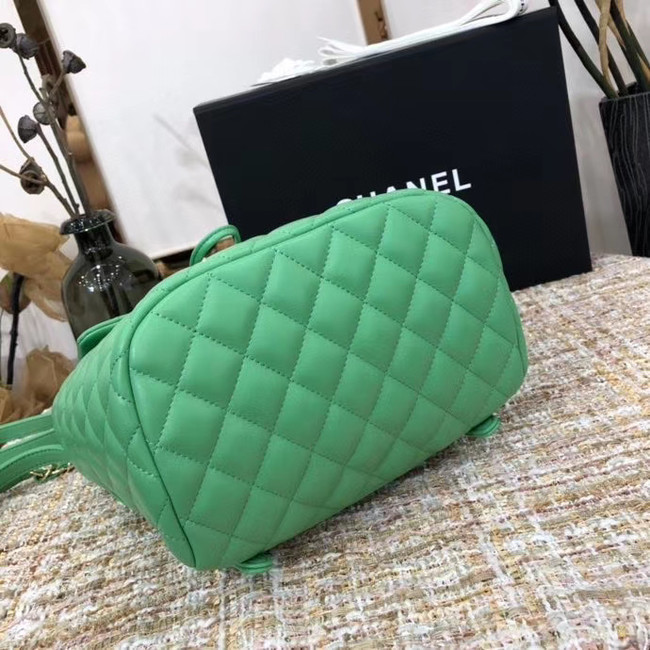 Chanel Backpack Sheepskin Original Leather 83431 green