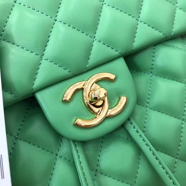 Chanel Backpack Sheepskin Original Leather 83431 green