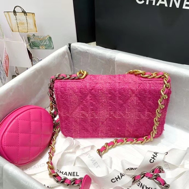 CHANEL 19 Flap Bag WOC 33817 rose