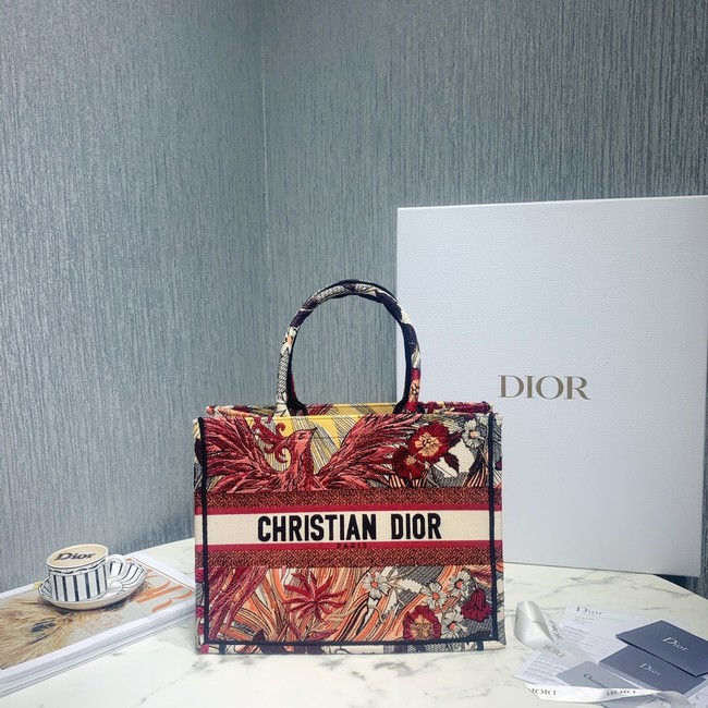 SMALL DIOR BOOK TOTE Embroidered M1296-2