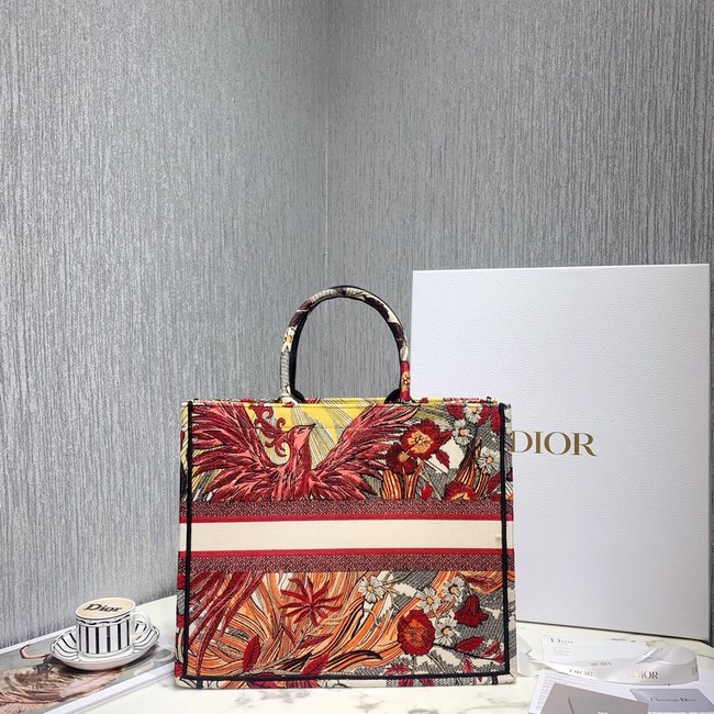 DIOR BOOK TOTE BAG IN EMBROIDERED CANVAS C1286-4