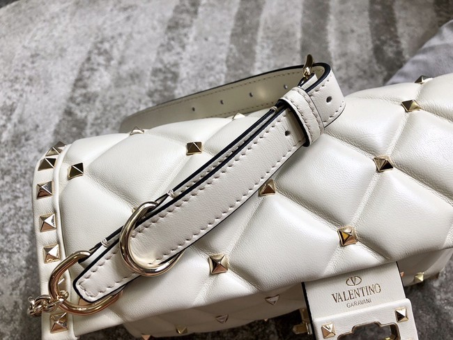 VALENTINO VLOCK Origianl leather shoulder bag 0053 white