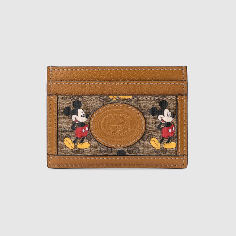 Gucci Disney x card case 602535 brown