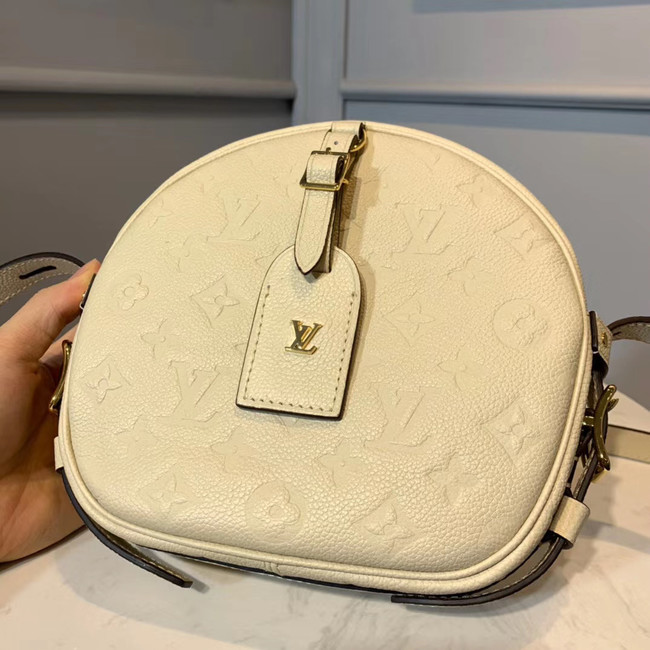 Louis Vuitton Monogram Empreinte BOITE CHAPEAU SOUPLE M45276 ivory