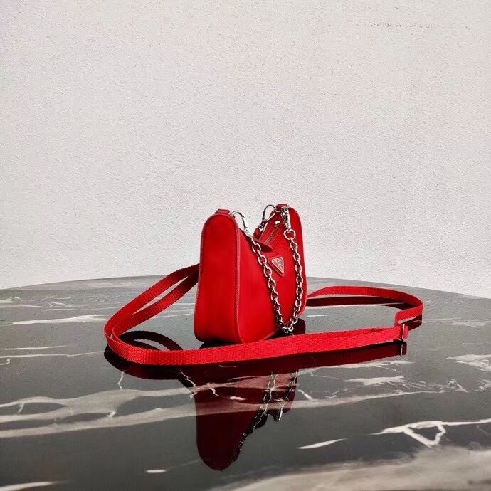 Prada Re-Edition nylon mini shoulder bag 1TT122 red