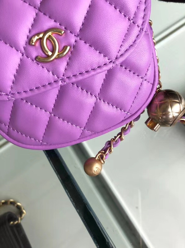 Chanel Sheepskin Original Leather Pocket AP1461 Lavender