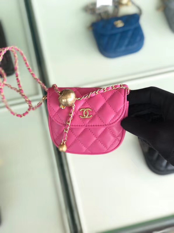 Chanel Sheepskin Original Leather Pocket AP1461 rose