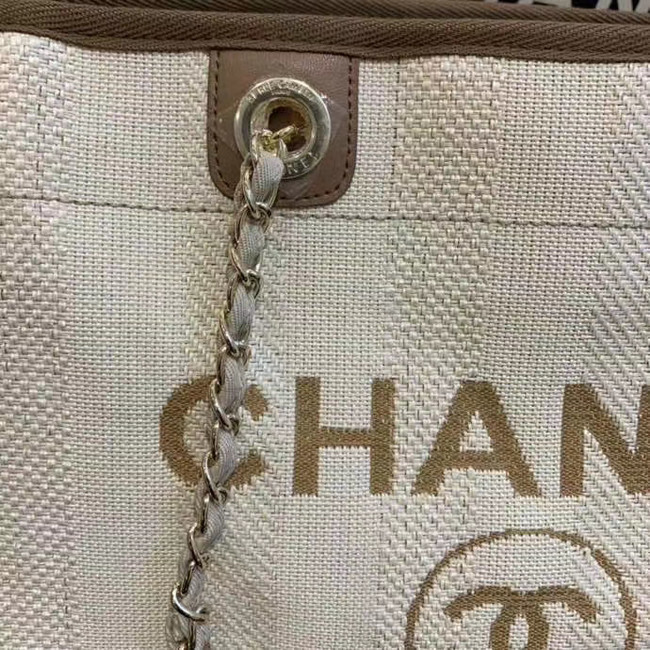 Chanel Large Shoulder Bag A67001 Cream