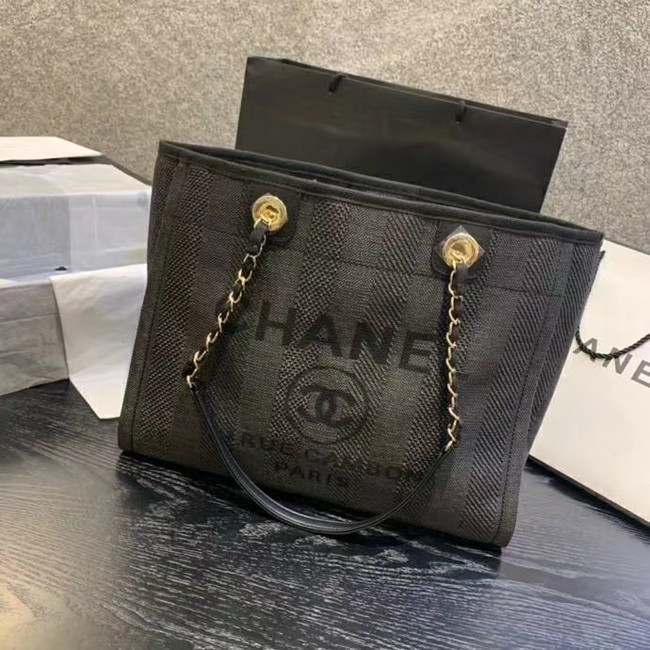 Chanel Large Shoulder Bag A67001 black