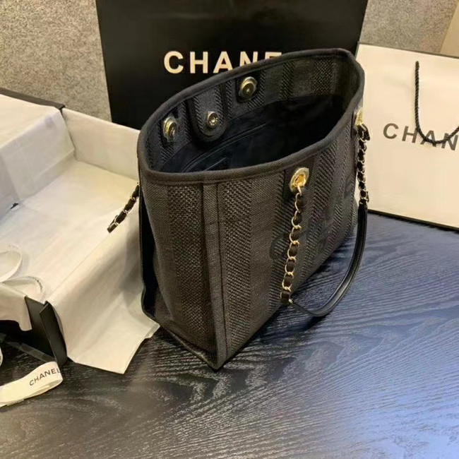 Chanel Large Shoulder Bag A67001 black