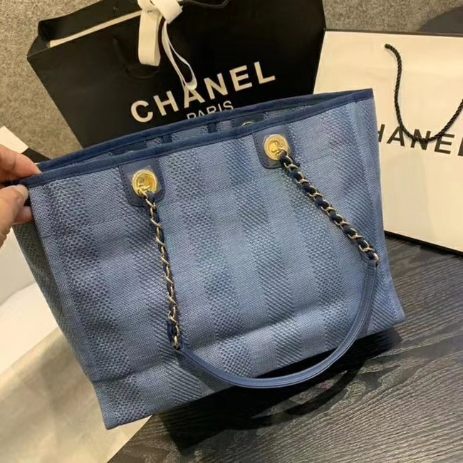 Chanel Large Shoulder Bag A67001 blue