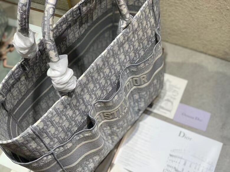 DIOR Beach Bag CANVAS C0175 GREY