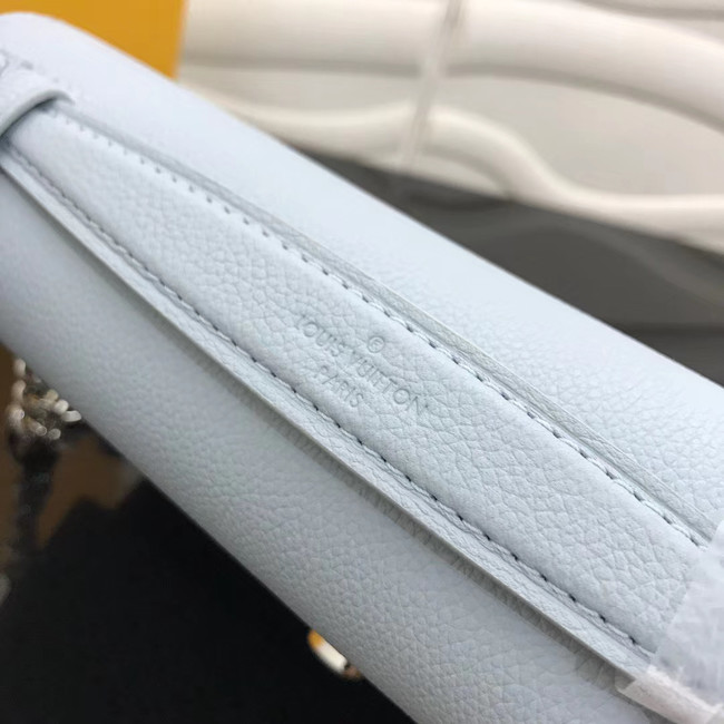 Louis Vuitton Original Grain calfskin LOCKME CLUTCH M56087 sky blue