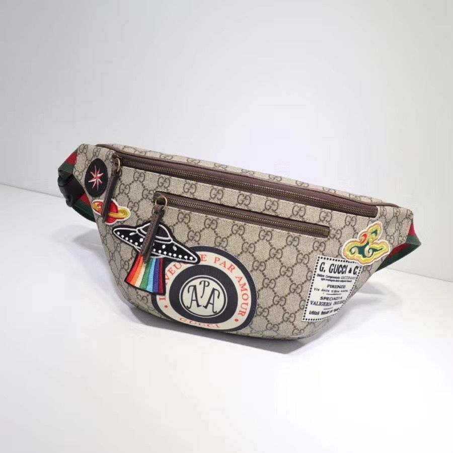 Gucci Night Courrier soft GG Supreme Original Qaility belt bag 529711 brown