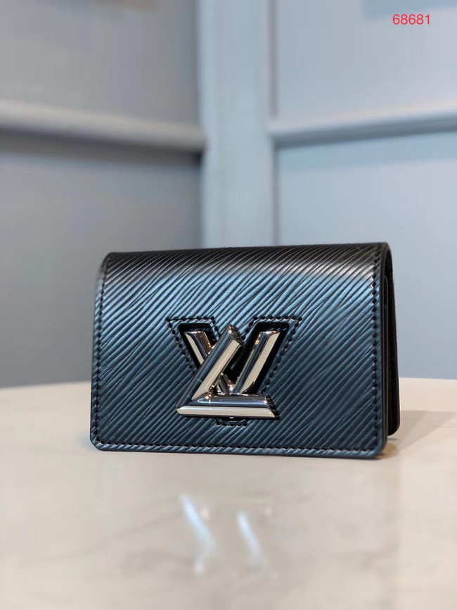 Louis vuitton original TWIST MULTICARTES card holder M68681 black