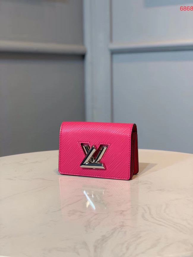 Louis vuitton original TWIST MULTICARTES card holder M68681 rose