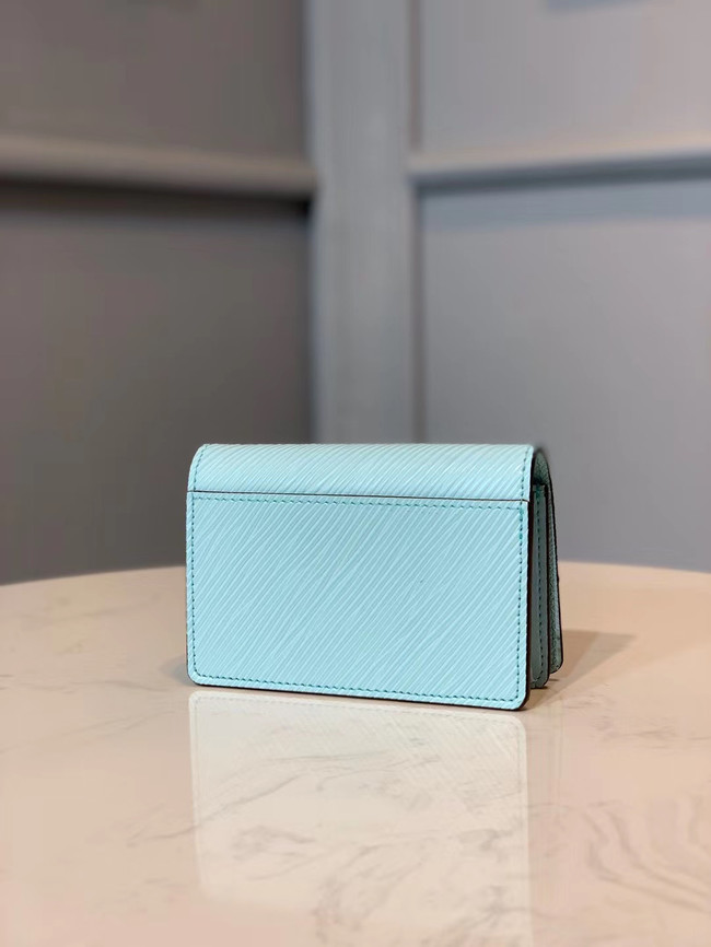 Louis vuitton original TWIST MULTICARTES card holder M68681 sky blue