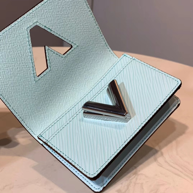 Louis vuitton original TWIST MULTICARTES card holder M68681 sky blue