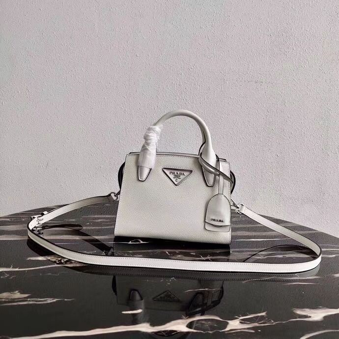 Prada Saffiano leather mini-bag 2BA269 White