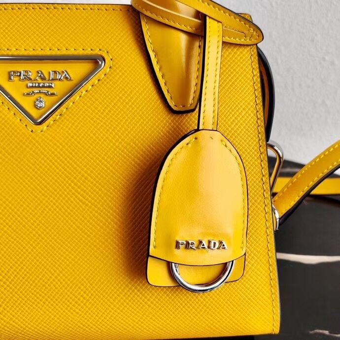 Prada Saffiano leather mini-bag 2BA269 yellow