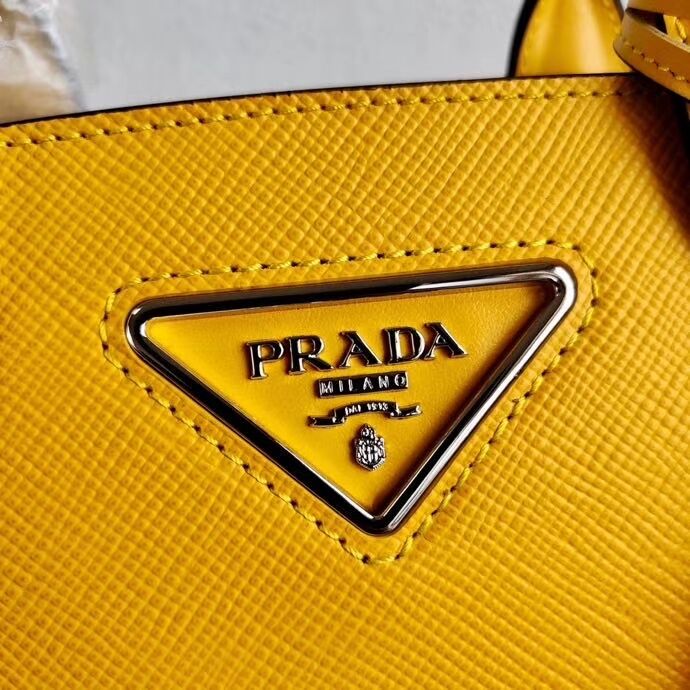 Prada Saffiano leather mini-bag 2BA269 yellow