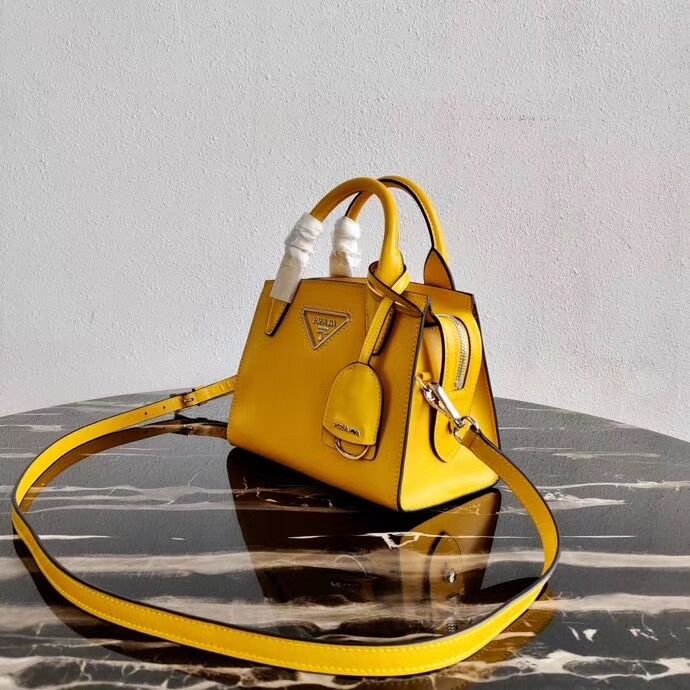 Prada Saffiano leather mini-bag 2BA269 yellow