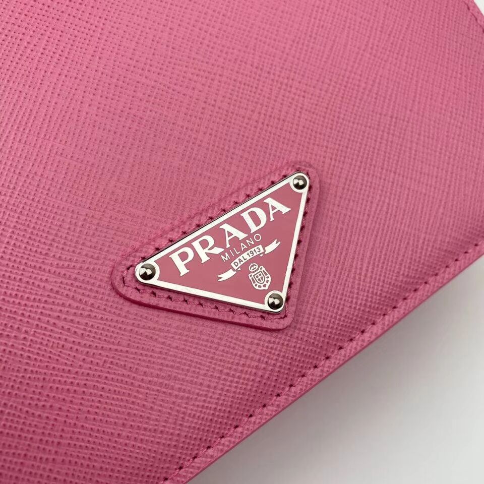 Prada Saffiano leather mini shoulder bag 2BD032 pink