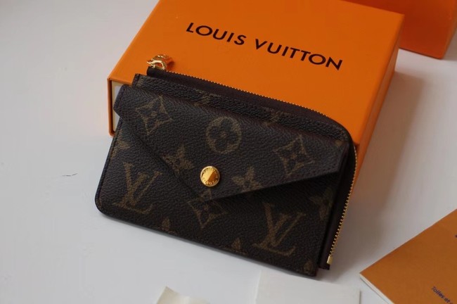 Louis vuitton Monogram Canvas original CARD HOLDER M60167 rose