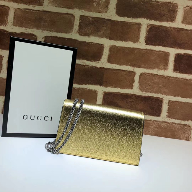 Gucci Dionysus Leather Super mini Bag 476432 gold